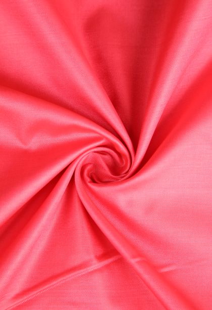 Strawberry Pink Apoorva Silk Sarees with Gold Zari Plain