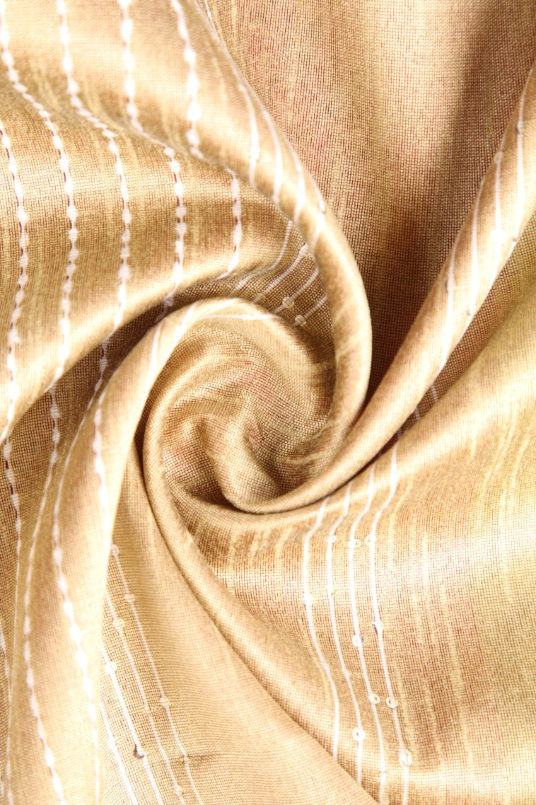 Sandcastle Yellow Jute Sarees with Thread Zari Thred Weaving view 4