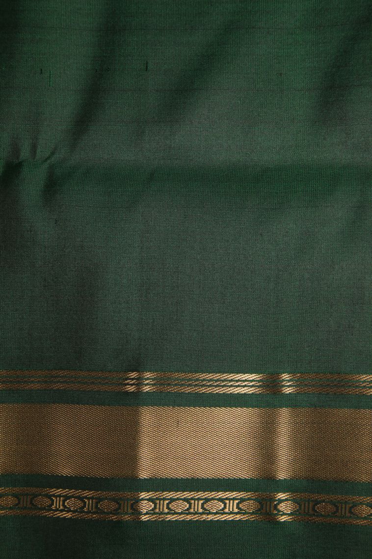 Rose  Red Soft Silk Saree with Gold Zari Manga view 3