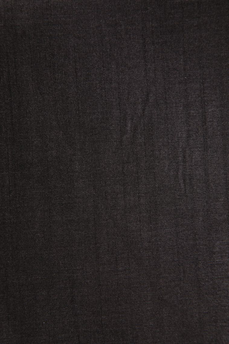 Charleston Black Jute Sarees with Gold Zari Checks view 3