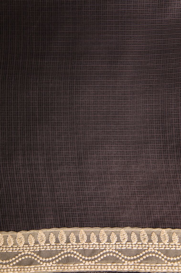 Penny Brown Manipuri Cotton Sarees with Without Zari Zari Floral Puttas view 3