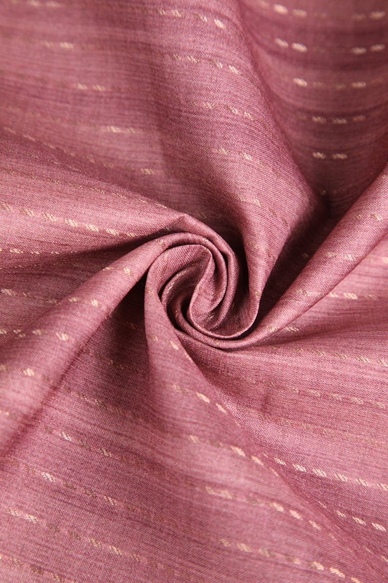 Rouge Pink Semi Tussar Silk Gold Zari with Zari Puttas view 4