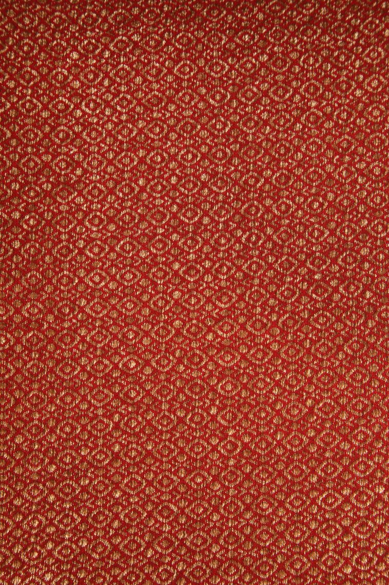 Dawn Red Banaras Sarees Antic Zari with Floral Patterns view 3