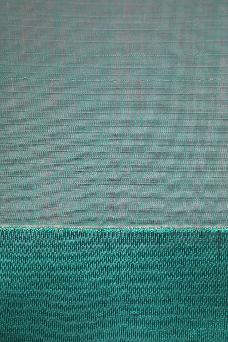 Punch Pink Silk Cotton Sarees with Copper Zari Straipes And Puttas view 3