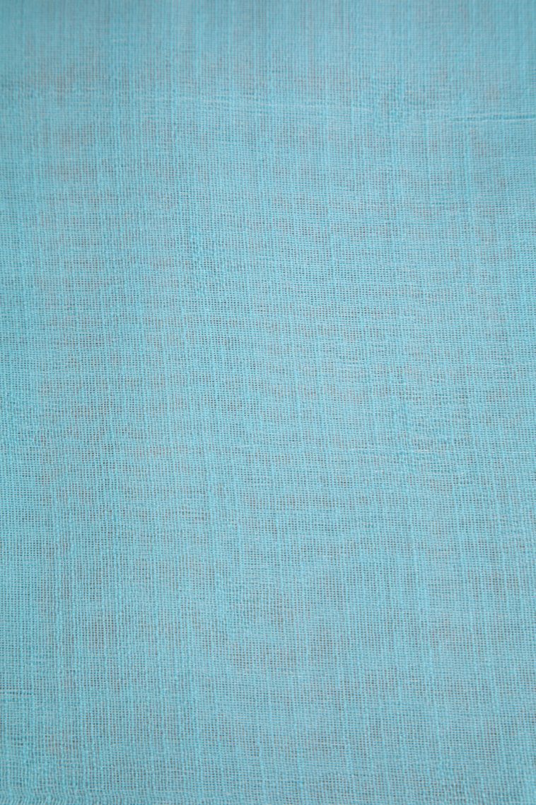 Sky Blue Jute Sarees Antic Zari with Manga view 3