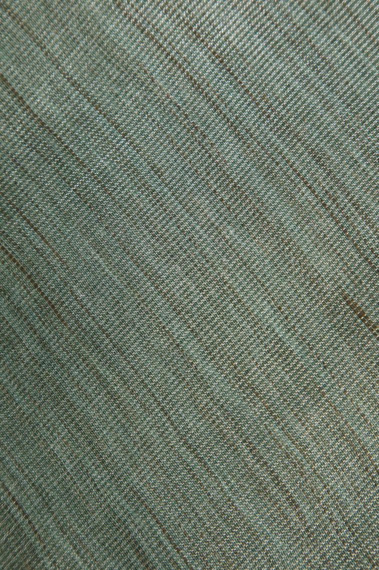 Sage Green Jute Sarees with Silver Zari Plain view 3