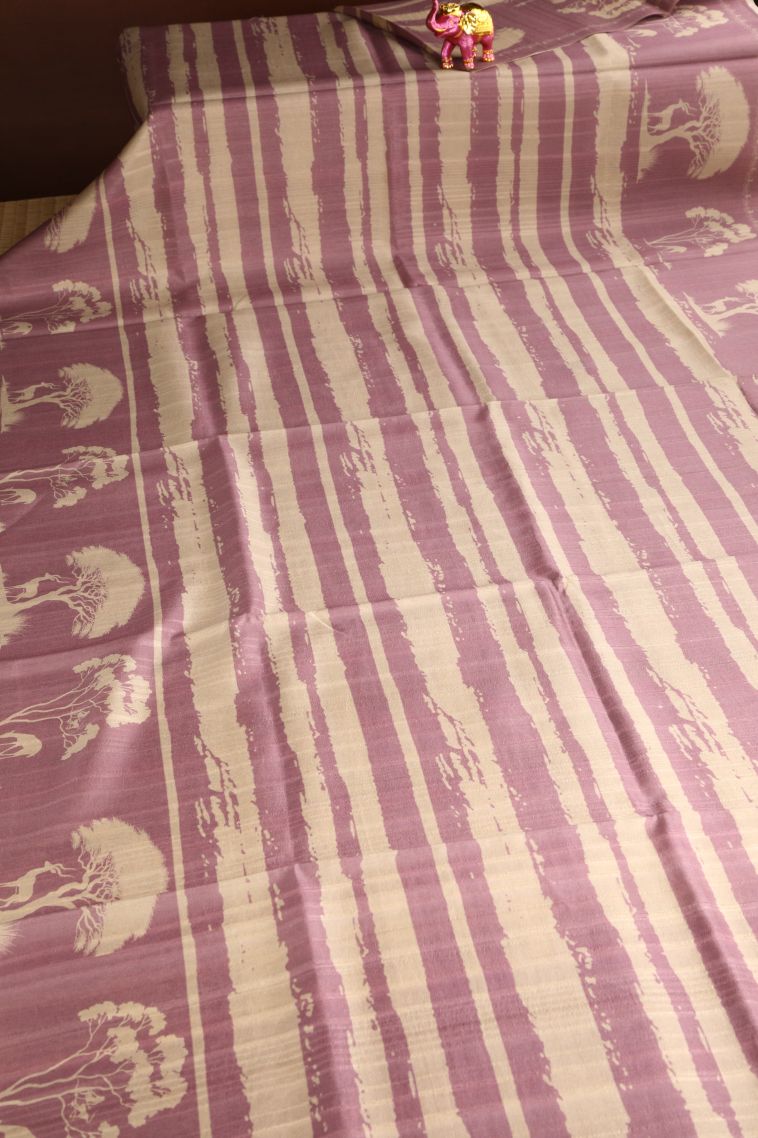 Crepe Pink Jute Sarees with Without Zari Zari Pathik Motifs view 2