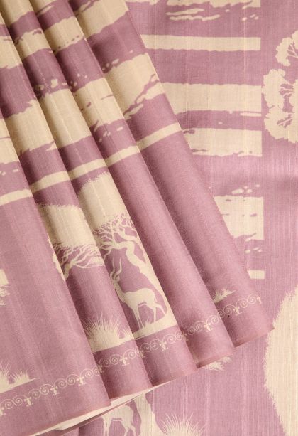 Crepe Pink Jute Sarees with Without Zari Zari Pathik Motifs