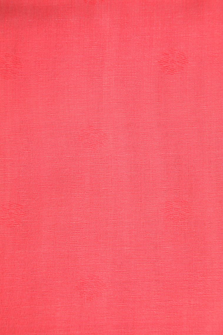 Strawberry Pink Jute Sarees Antic Zari with Checks view 3