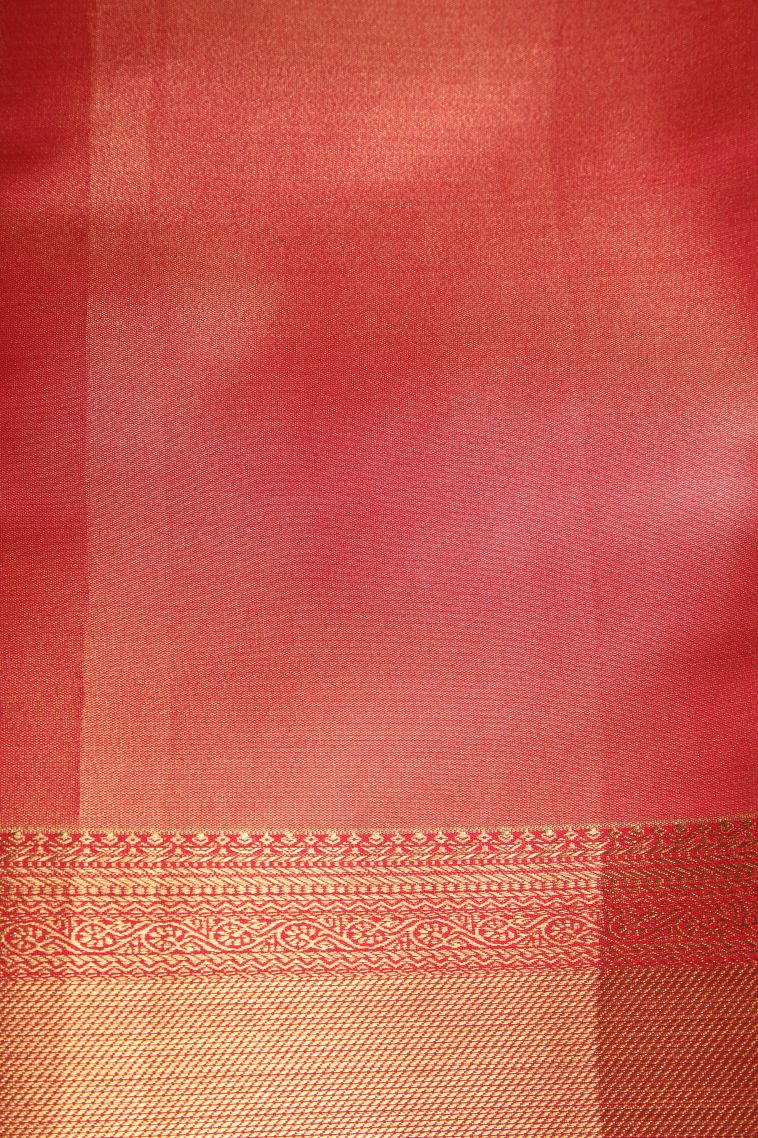 Vanilla Custard Yellow Apoorva Silk Sarees with Gold And Silver Zari Floral Patterns view 3