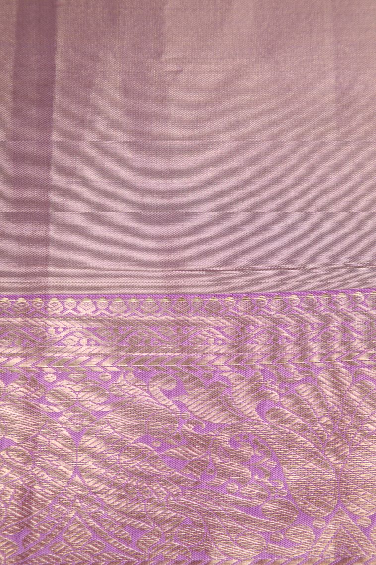 Dawn Red Apoorva Silk Sarees with Gold Zari Animal  Mottif view 3
