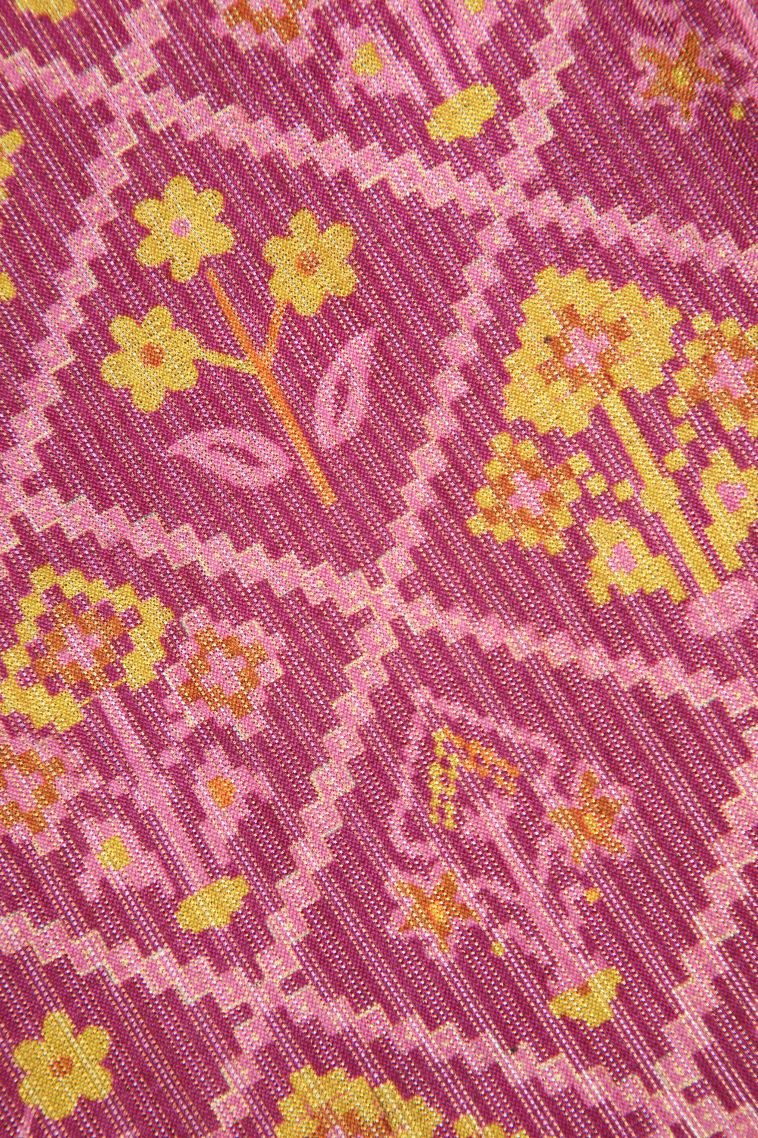 Lemon Yellow Semi Tussar Silk Gold Zari with Zari Stripes view 3