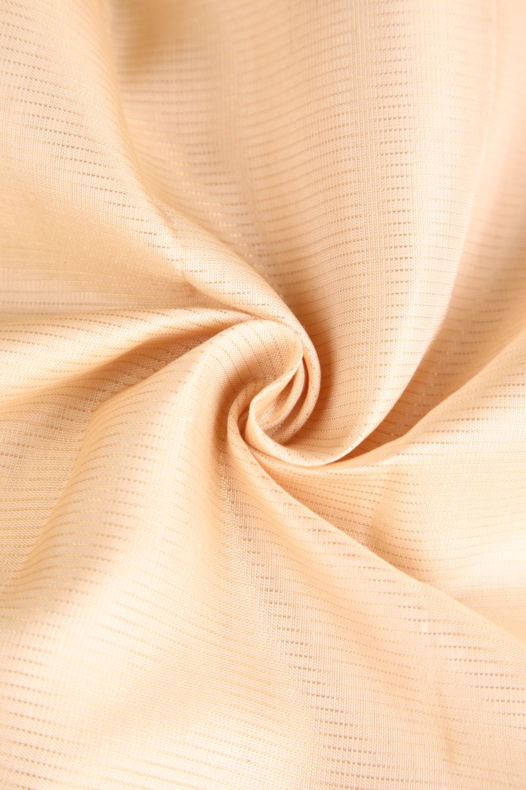 Vanilla Custard Yellow Soft Silk Saree with Gold And Silver Zari Stripes view 4