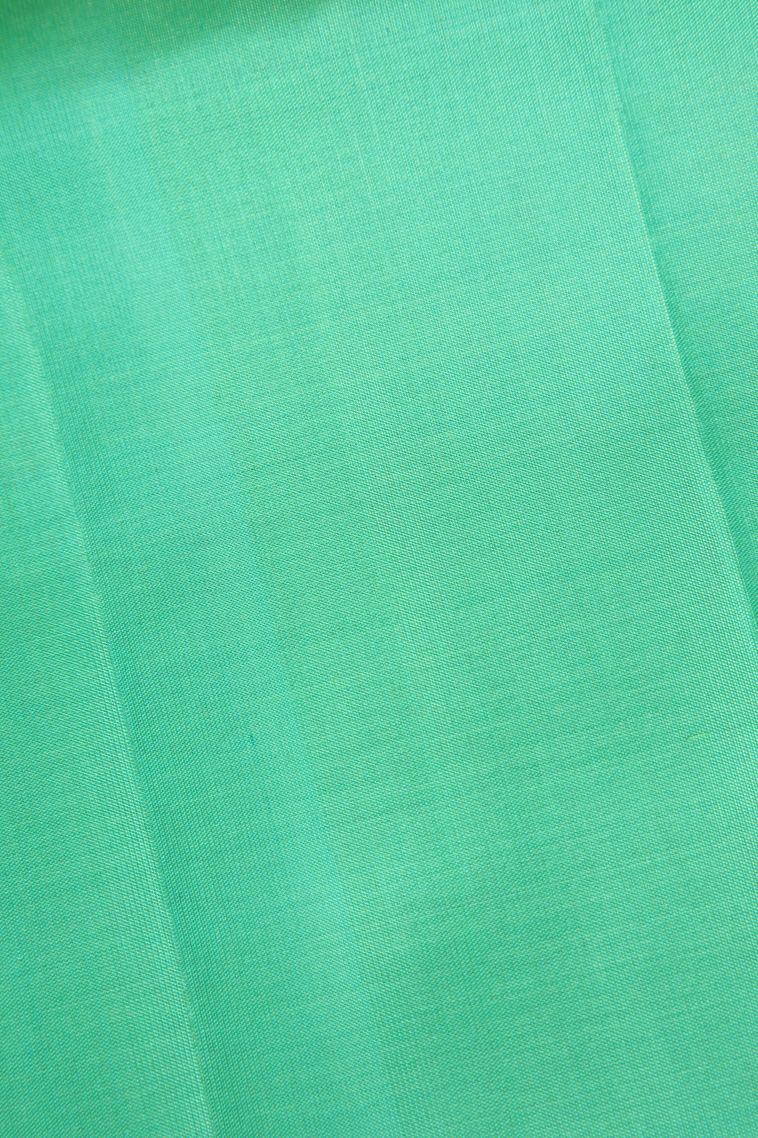 Hot Pink Soft Silk Saree with Copper Zari Kolam Pattern view 3