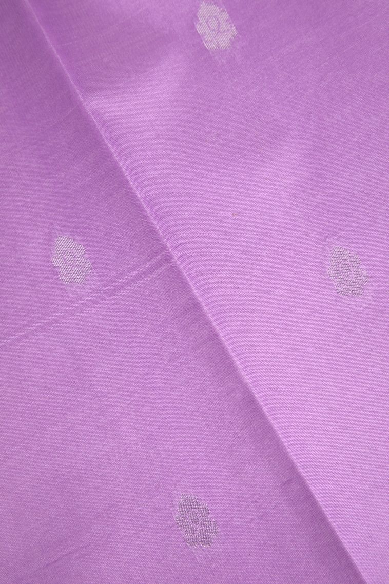 Cream White Visiri Madippu Silk Sarees with Silver Zari Floral Patterns view 3