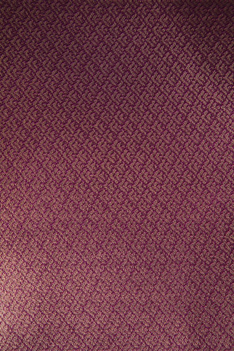 Orchid Purple Raw Silk Sarees with Gold Zari Leaf Pattern view 3