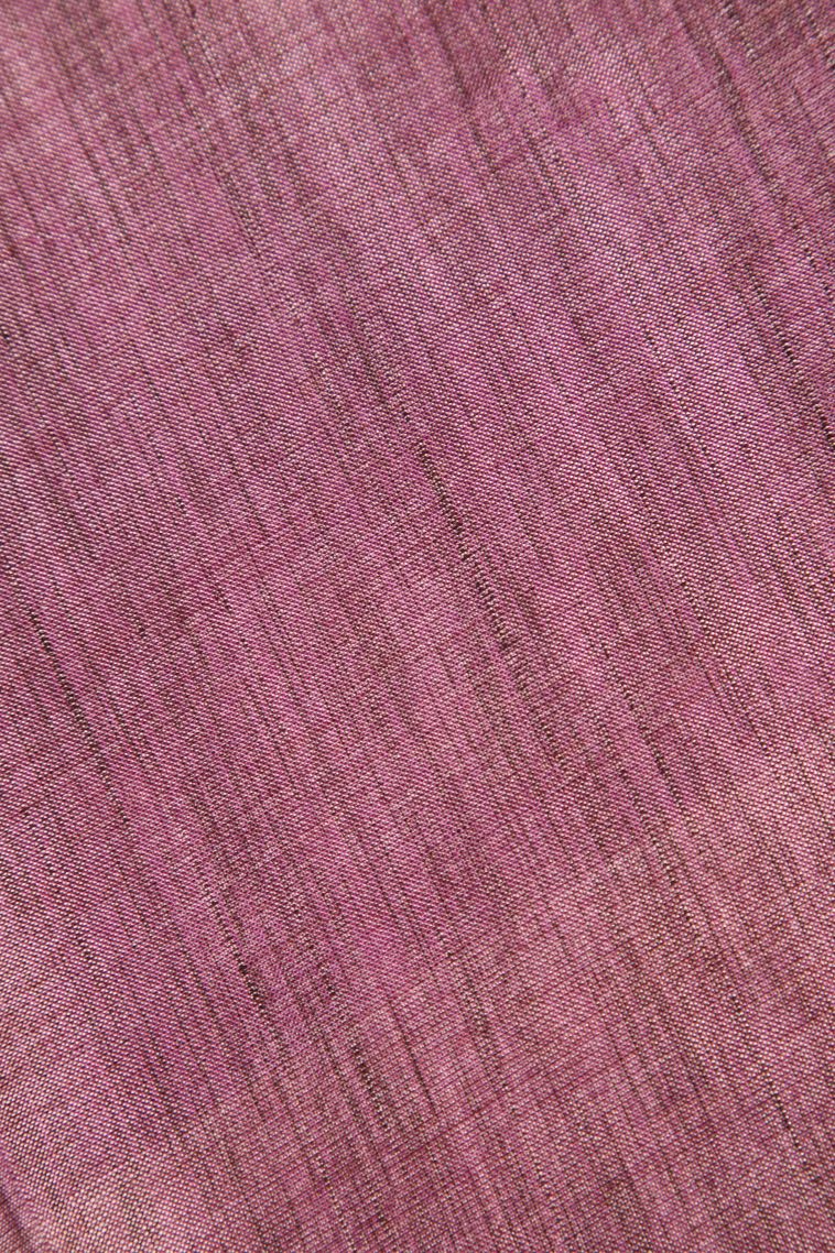 Lemonade Pink Semi Tussar Silk Gold And Silver Zari with Zari Stripes view 3