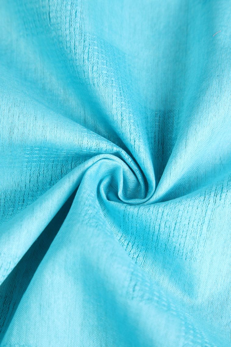 Arctic Blue Linen Saree with Without Zari Zari Geometric Shapes view 4