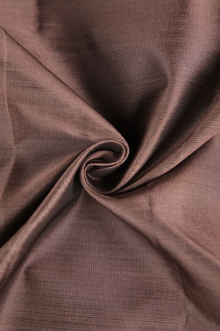 Rosewood Pink Soft Silk Saree Silver Zari with Floral Patterns view 4