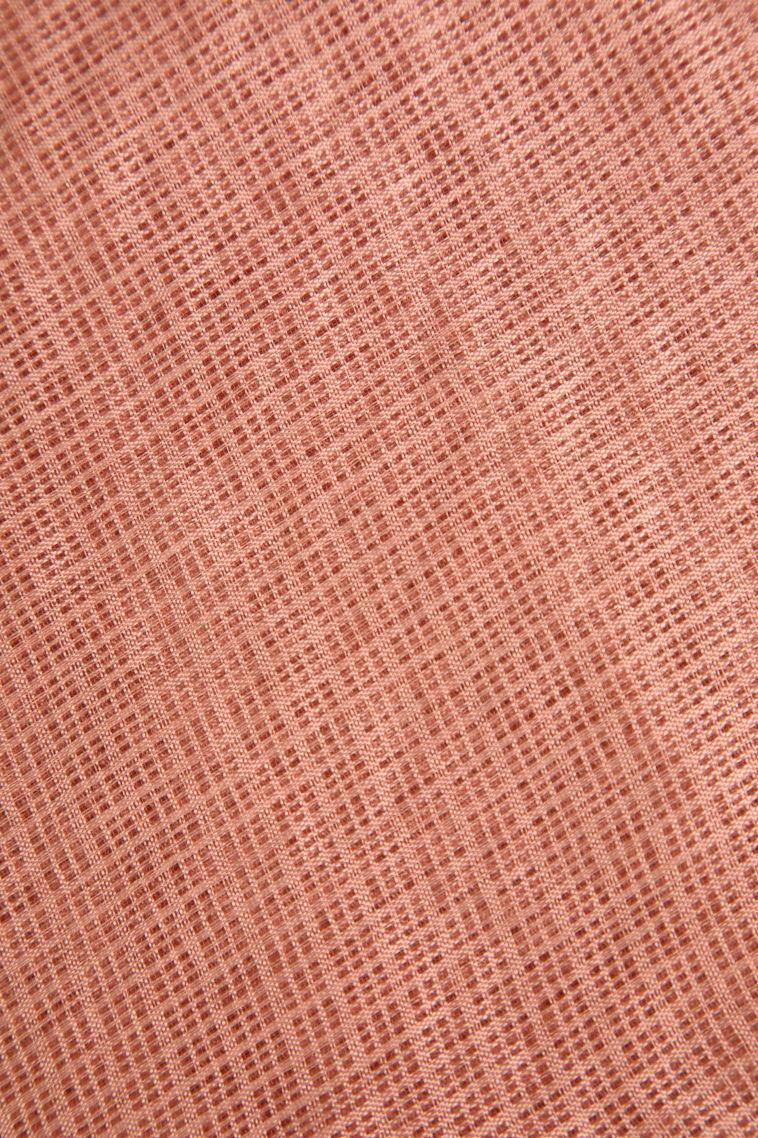 Peach Pink Manipuri Cotton Sarees Without Zari with Geometric Shapes view 3