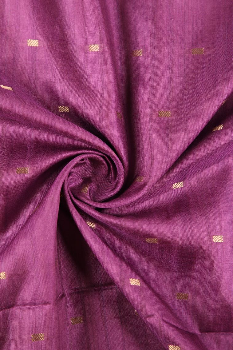 Bubblegum Pink Semi Raw Silk Printed Gold Zari with Zari Puttas view 4