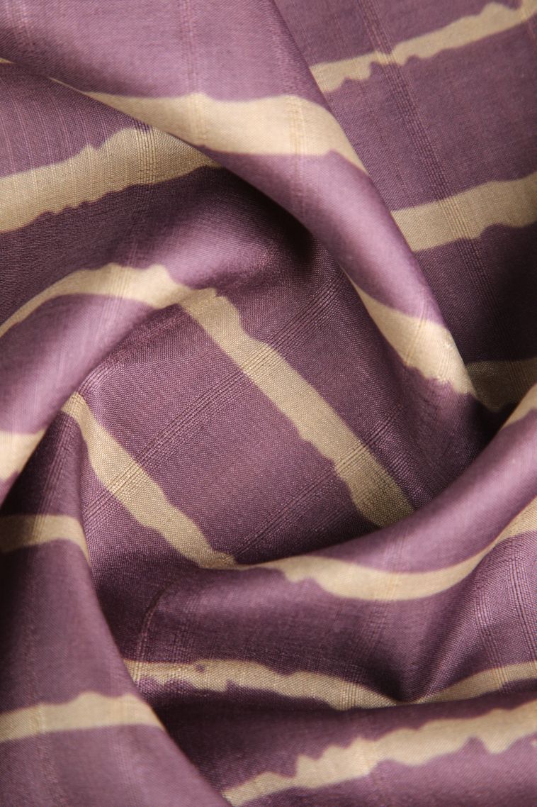 Heather Purple Jute Sarees with Without Zari Zari Pathik Motifs view 4