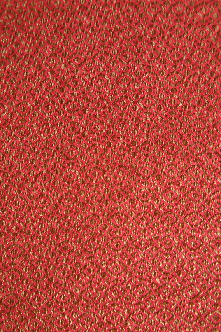 Strawberry Pink Banaras Sarees Antic Zari with Floral Patterns view 3