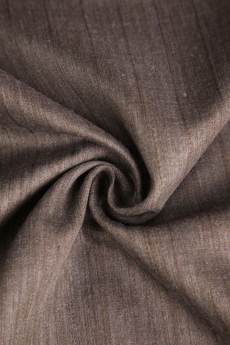 Coffee Brown Jute Sarees with Gold Zari Plain view 4