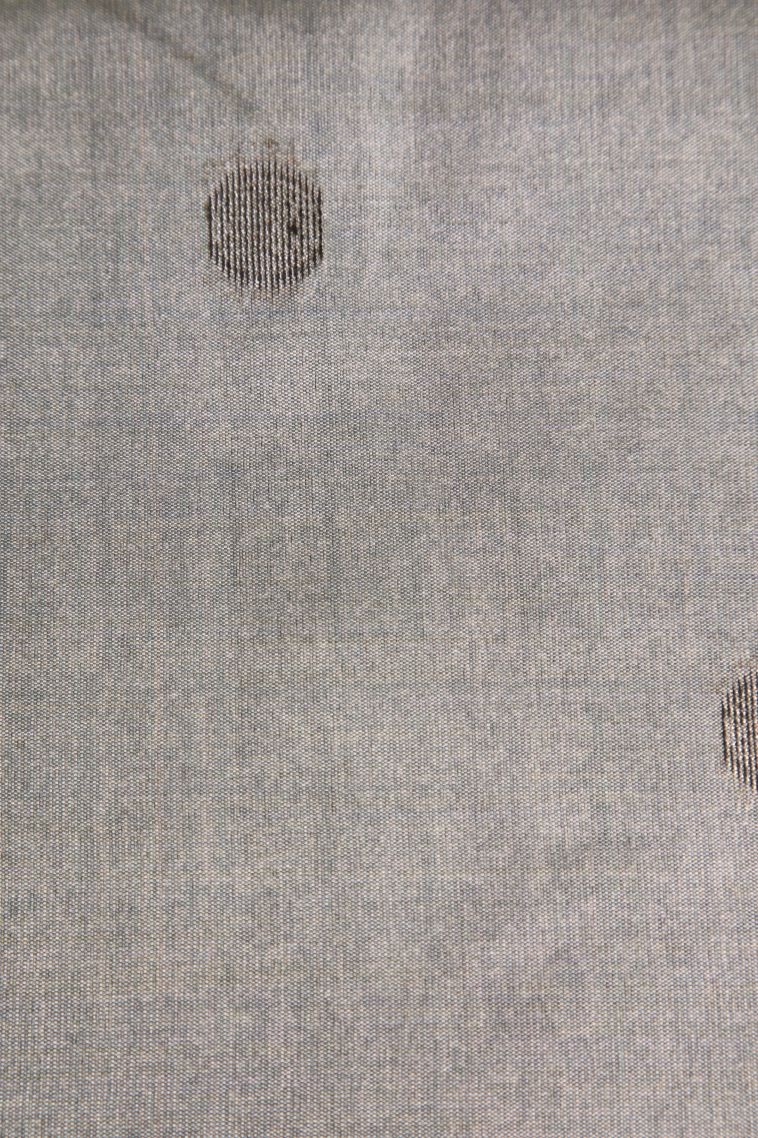 Gray Black Semi Tussar Silk with Antic Zari Floral Patterns view 3