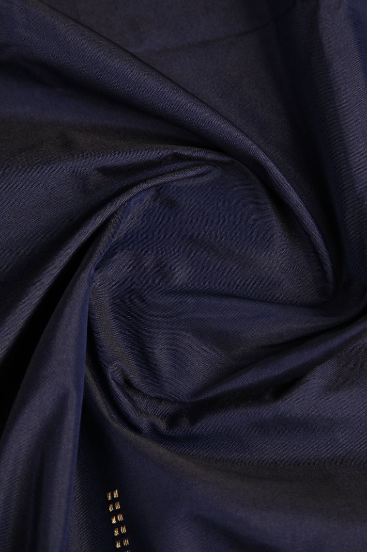 Indigo Blue Arani Silk Sarees Gold And Silver Zari with Buttis (small Dots Or Motifs) view 4