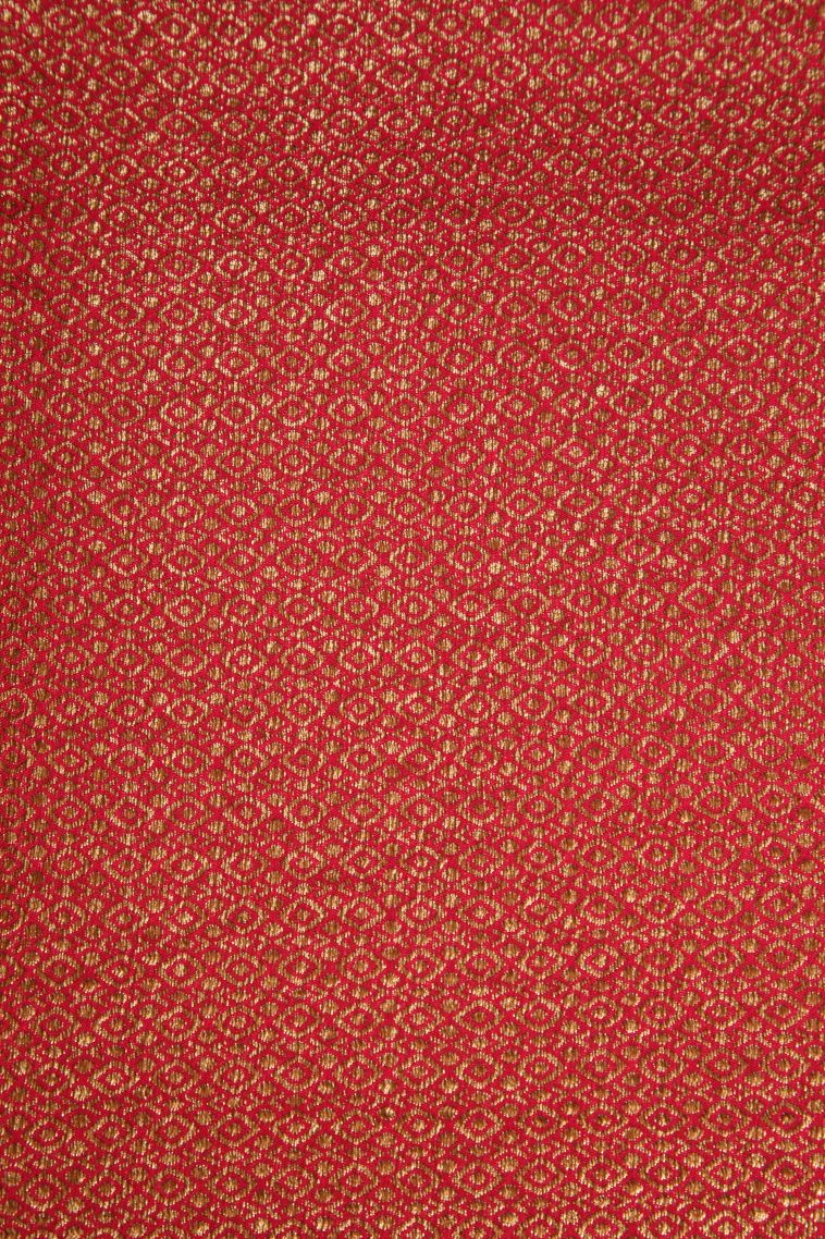 Punch Pink Banaras Sarees Antic Zari with Floral Puttas view 3
