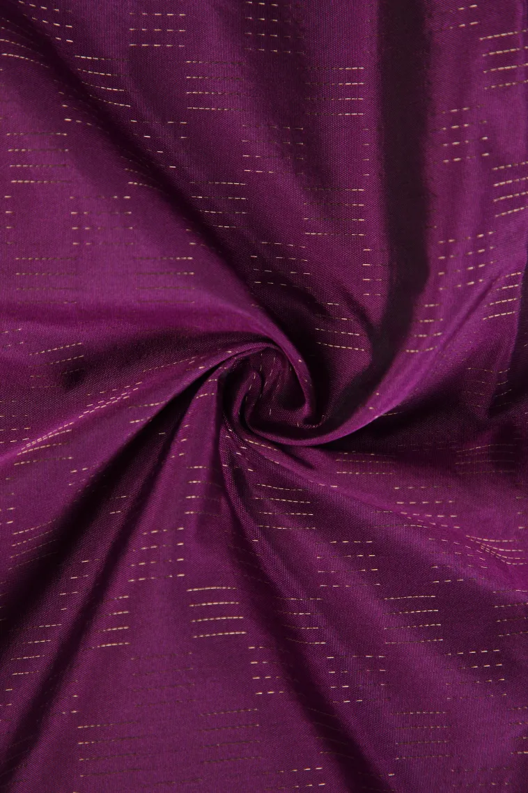 Magenta Purple Arani Silk Sarees with Gold Zari Horizontal Model view 4