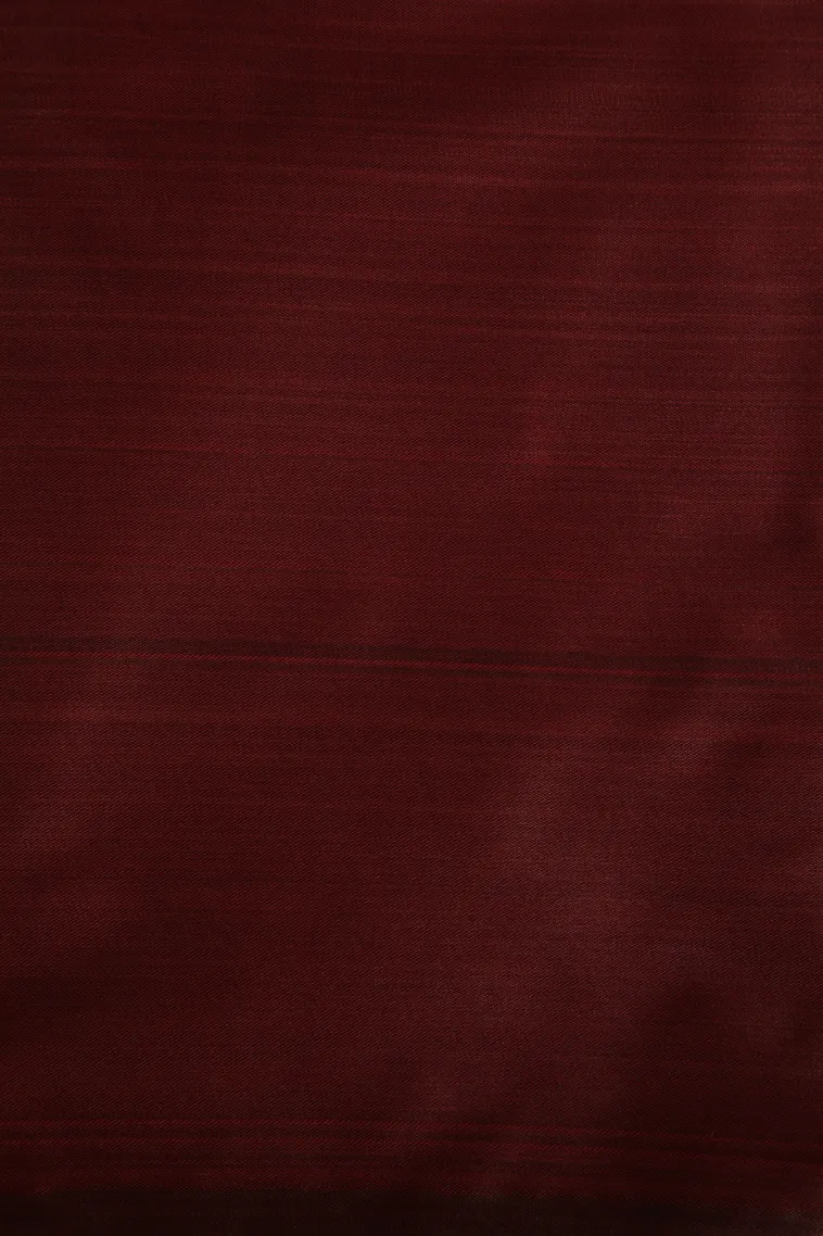 Crimson Red Soft Silk Sarees Without Zari With Floral Patterns view 3
