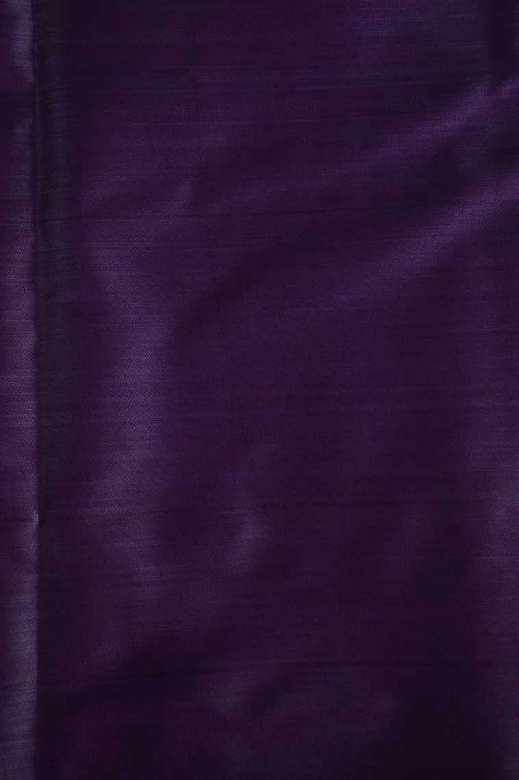 Viola Purple Soft Silk Sarees Without Zari With Floral Patterns view 3