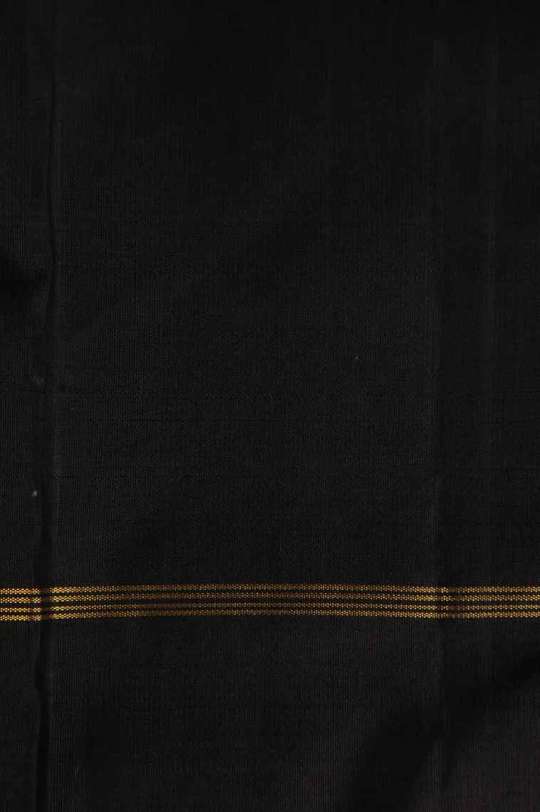 Lemon Yellow Kanchipuram Silk Sarees with Gold Zari Checks view 3