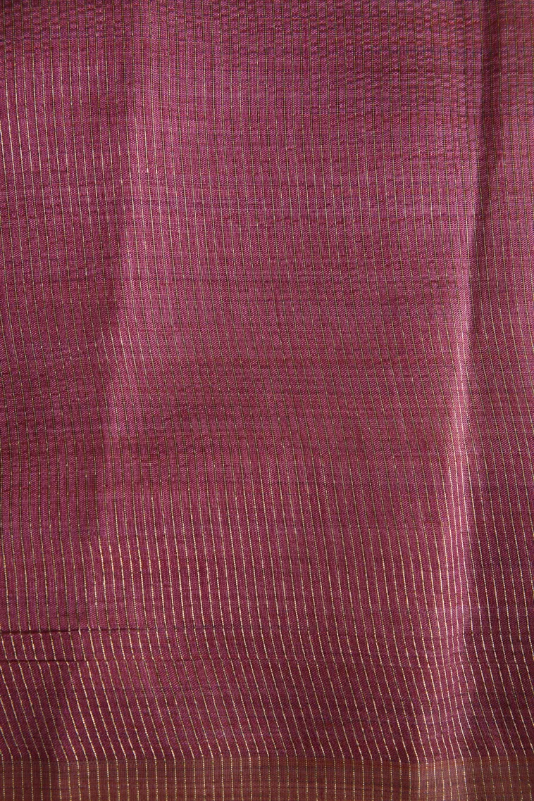 Taffy Pink Raw Silk Sarees with Antic Zari Puttas view 3