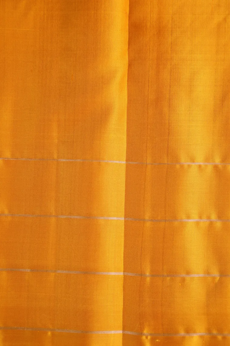 Strawberry Pink Soft Silk Saree with Silver Zari Stripes view 3