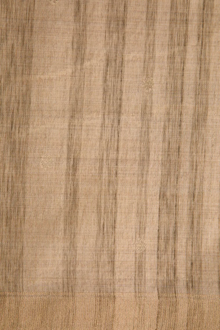 Linen White Jute Sarees Without Zari With Stone Work view 3