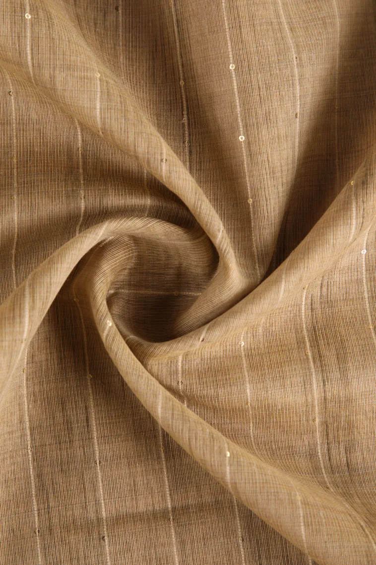 Linen White Jute Sarees Without Zari With Stone Work view 4