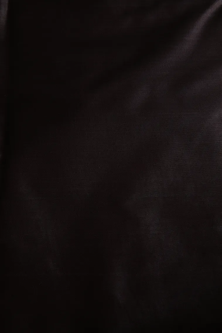 Chocolate Brown Soft Silk Sarees Without Zari With Peacock Motifs view 3