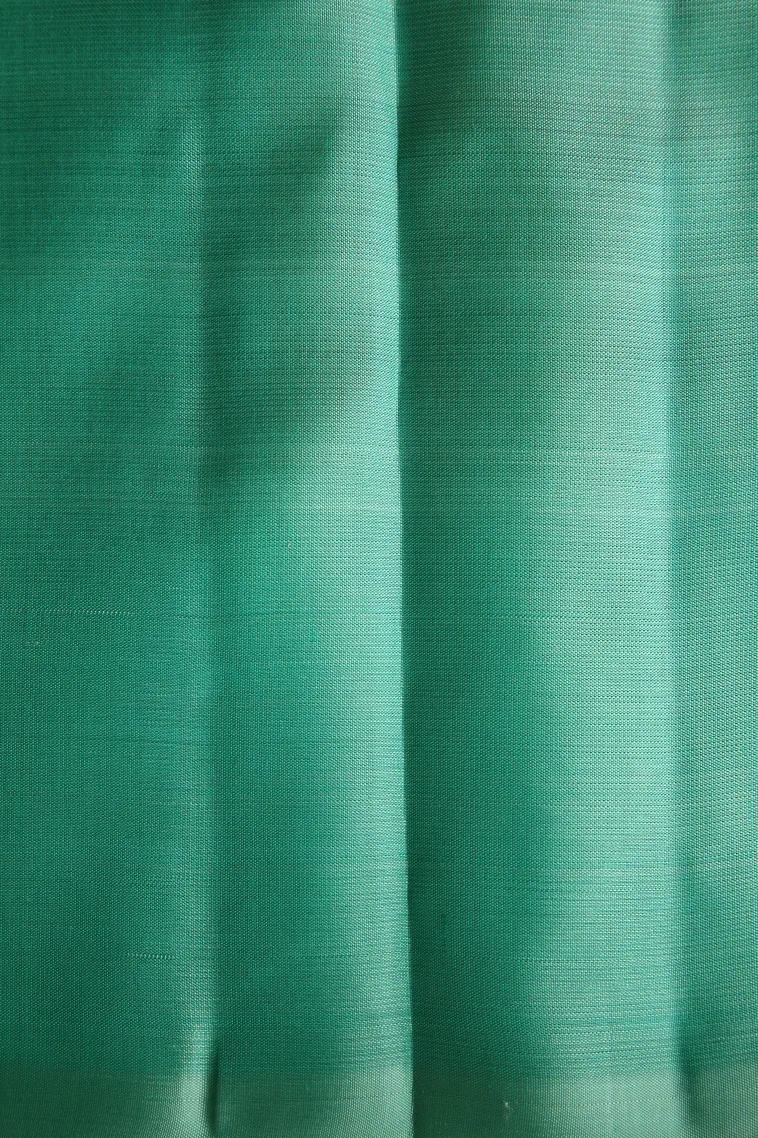 Lemon Yellow Soft Silk Saree with Copper And Silver Zari Tree Mottif view 3