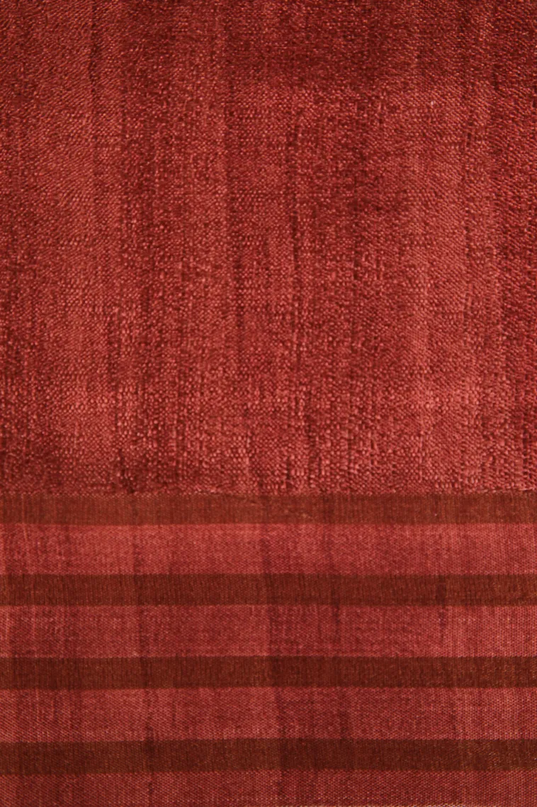 Sandollar Yellow Jute Sarees Without Zari With Floral Patterns view 3