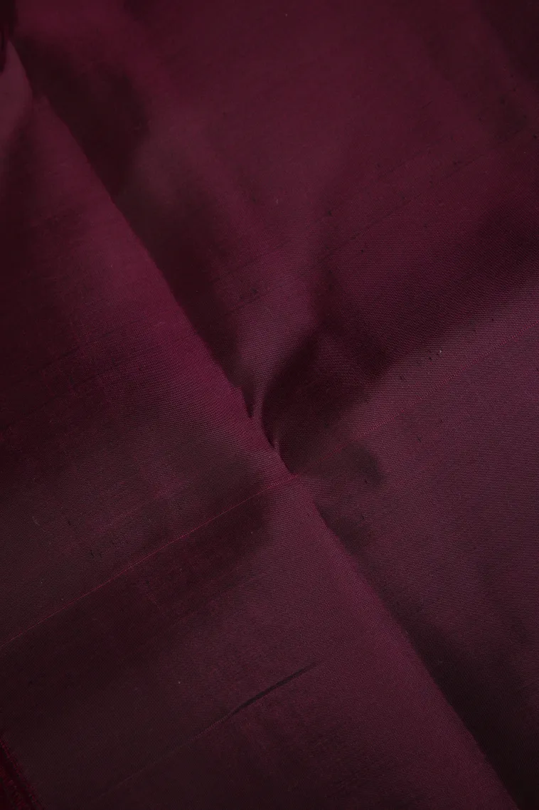 Tawny Brown Soft Silk Saree with Copper Zari Straipes And Puttas view 3