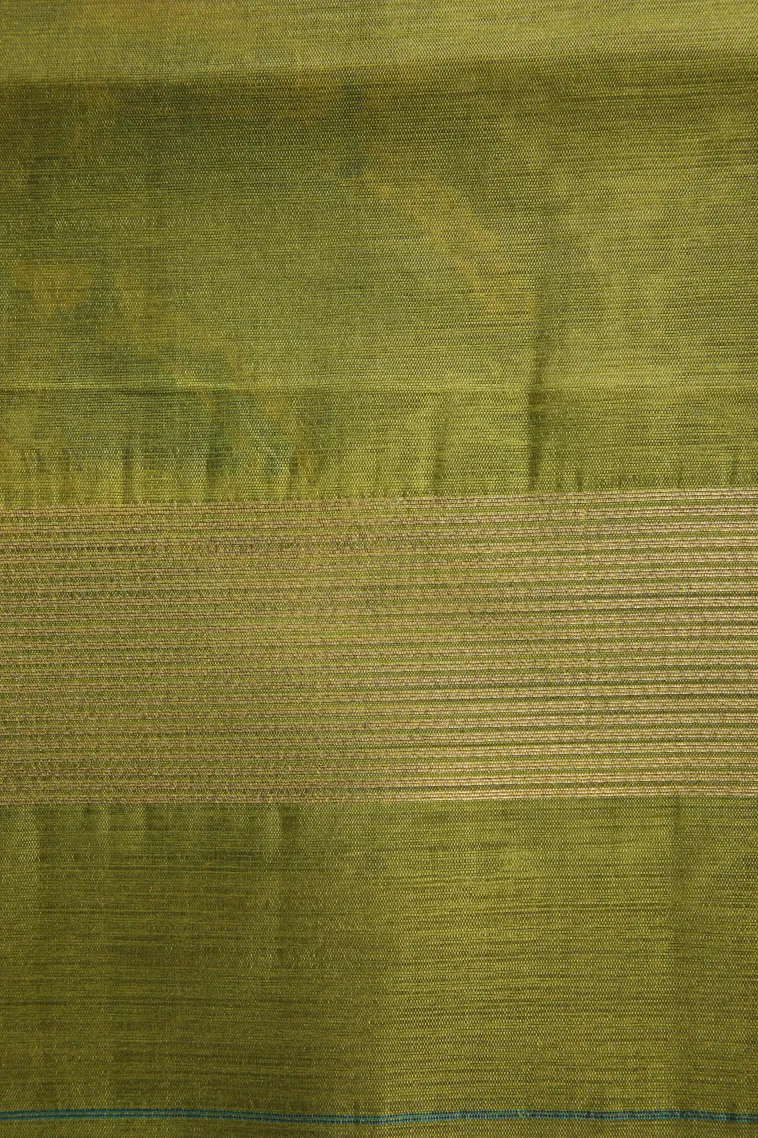 Lemon Yellow Silk Cotton Sarees with Gold Zari Buttis (small Dots Or Motifs) view 3