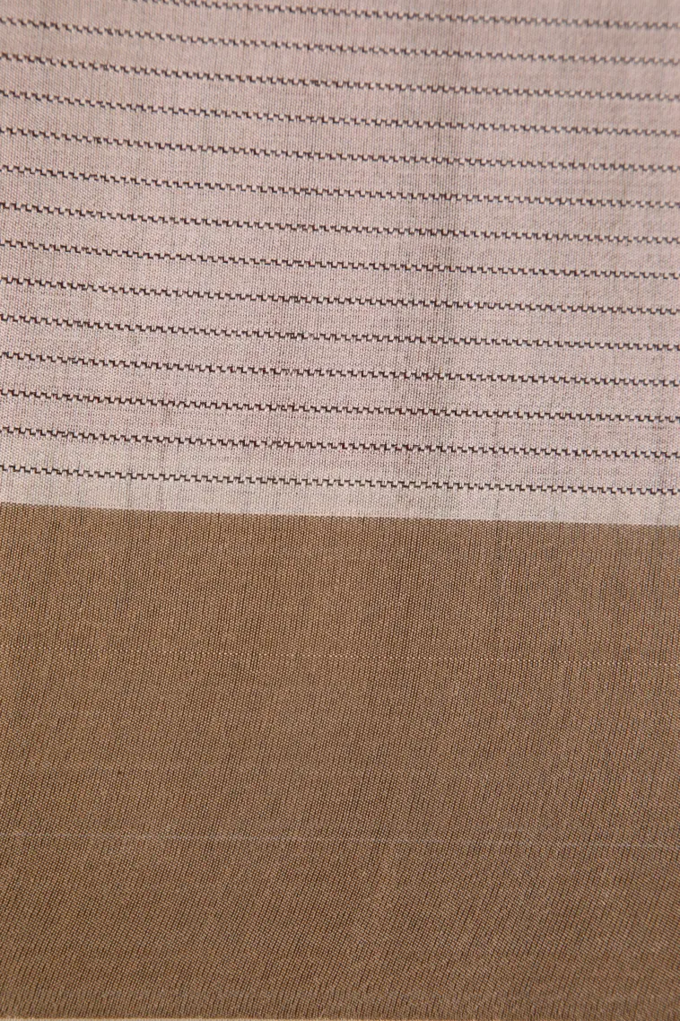 Admiral Blue Jute Sarees with Gold Zari Floral Patterns view 3