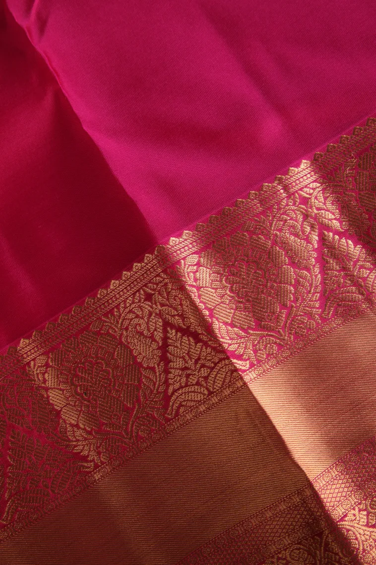 Bottle Green Soft Silk Saree with Gold Zari Buttis (small Dots Or Motifs) view 3