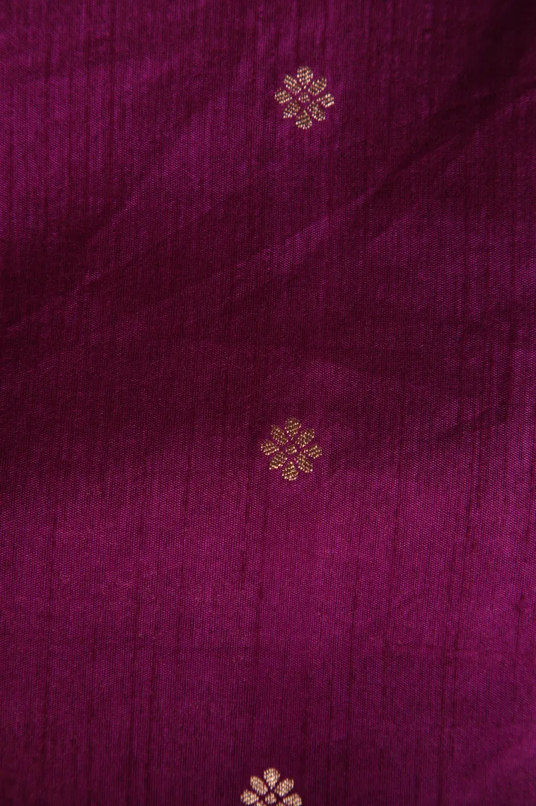 Mint Green Banaras Sarees with Gold Zari Puttas view 3