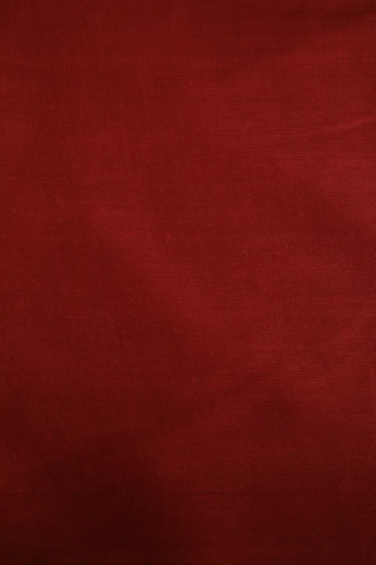 Fire Orange Mul Mul Cotton Without Zari With Pathik Motifs view 3