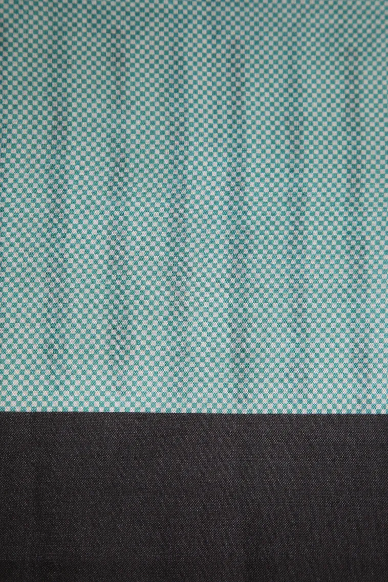 Arctic Blue Tussar Saree with Antic Zari Jamandery Pattern view 3