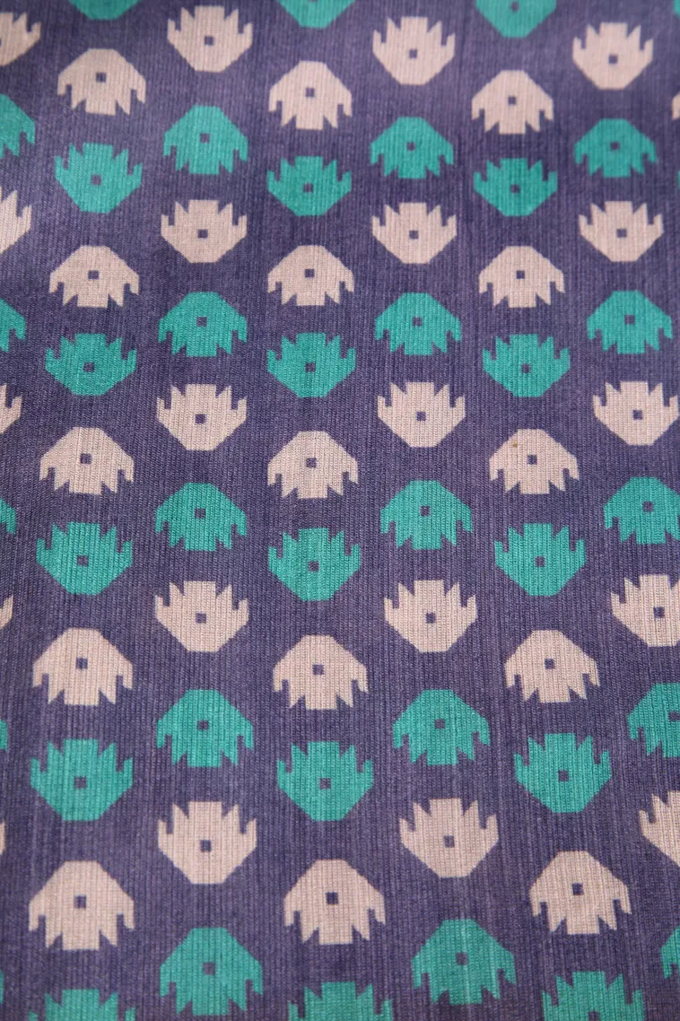Arctic Blue Fancy Saree with Thread Zari Plain With Border view 3